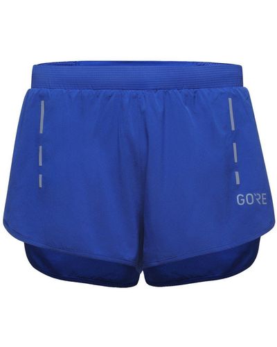 Gore Wear ® Laufhose Split Shorts Ultramarine Blue - Blau