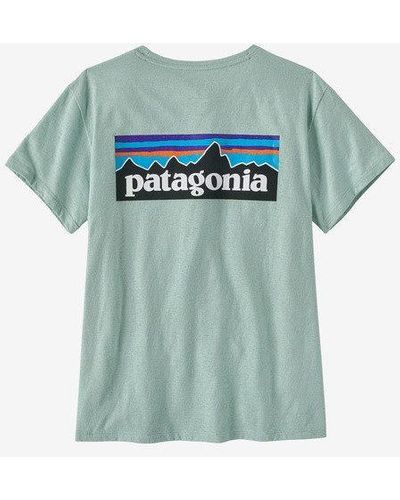 Patagonia T-Shirt W's P-6 Logo Responsibili-Tee - Schwarz