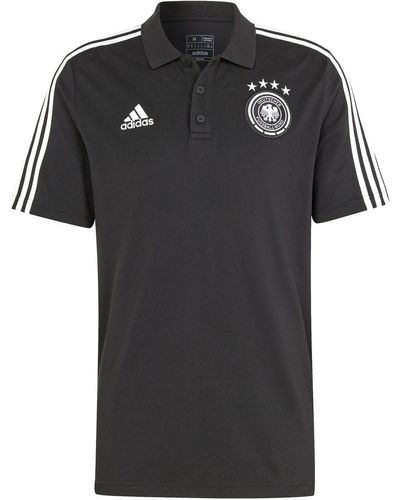 adidas DFB DNA Poloshirt schwarz/weiß