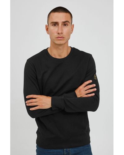 Solid SDKani Sweatshirt mit Rundhalsausschnitt - Schwarz