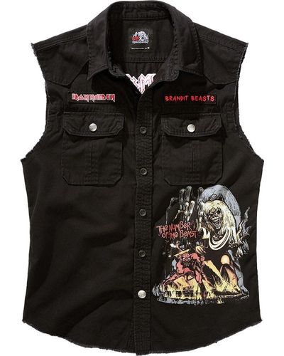 BRANDIT T- Iron Maiden Vintage Shirt Sleeveless Notb - Schwarz