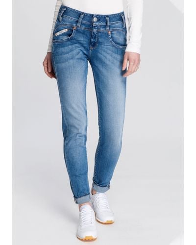 Herrlicher Fit-Jeans PEARL SLIM ORGANIC umweltfreundlich dank Kitotex Technology - Blau