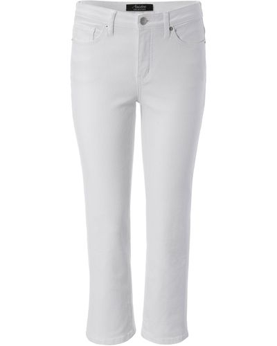 Aniston SELECTED Straight-Jeans in verkürzter cropped Länge - Grau