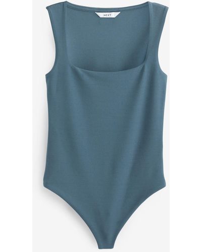 Next Shirtbody Enger Body mit eckigem Ausschnitt (1-tlg) - Blau