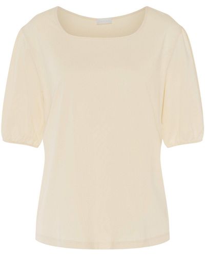 Hanro Shirtbluse Natural Ärmellose Bluse T-Shirt