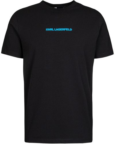 Karl Lagerfeld T-Shirt CREWNECK (1-tlg) - Schwarz