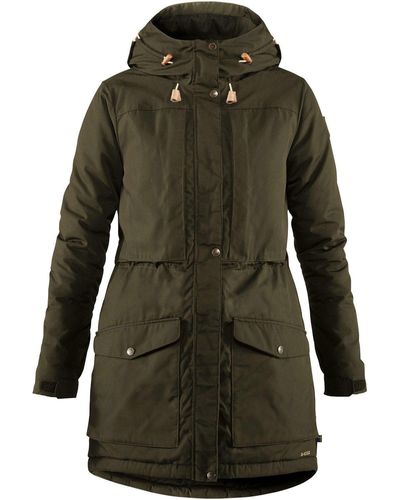 Fjallraven Funktionsjacke Parka Singi Wool Padded - Grün