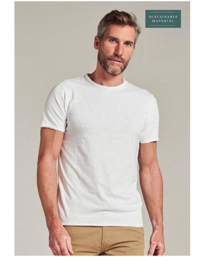 Dstrezzed T-Shirt uni regular fit (1-tlg) - Weiß