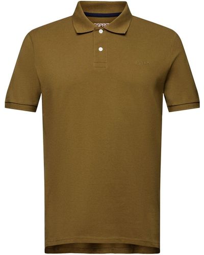 Esprit Piqué-Poloshirt - Grün