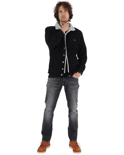 Miracle of Denim Relax-fit-Jeans THOMAS mit Stretch - Schwarz