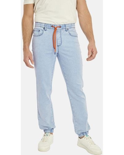 Jan Vanderstorm 5-Pocket-Jeans HAAPI mit elastischem Bund - Blau