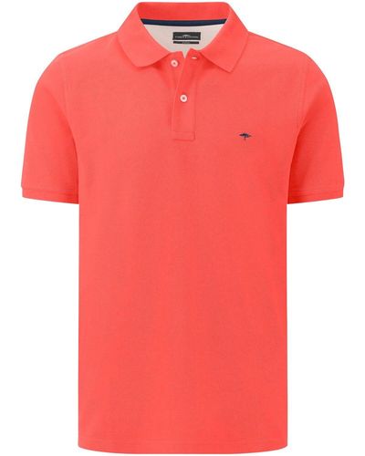 Fynch-Hatton Piqué-Poloshirt - Rot