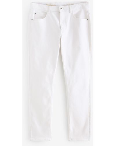 Next Essential Slim Fit Jeans mit Stretch (1-tlg) - Weiß
