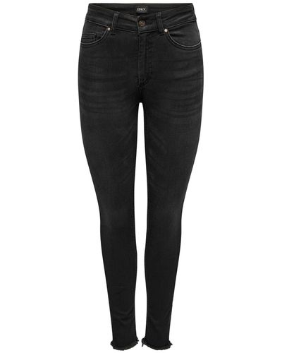 ONLY Skinny-fit-Jeans Blush (1-tlg) Plain/ohne Details - Schwarz