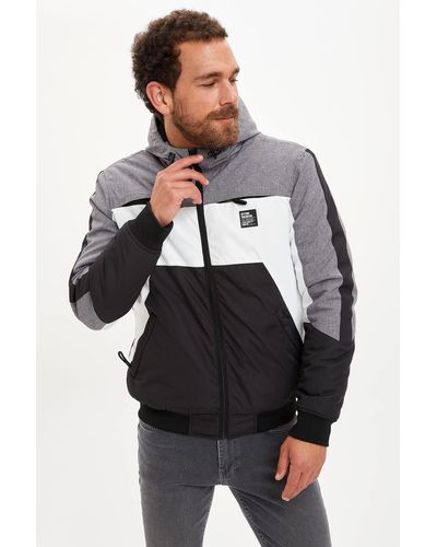 Defacto Kurzjacke SLIM FIT - Schwarz