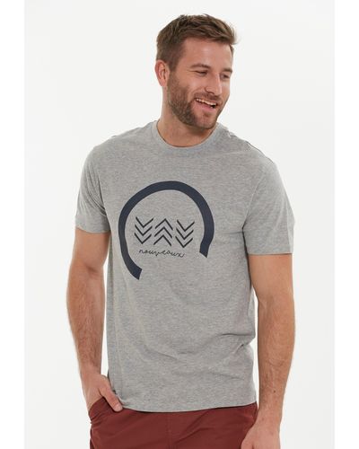 Cruz T-Shirt Mitchin mit tollem Frontprint - Grau