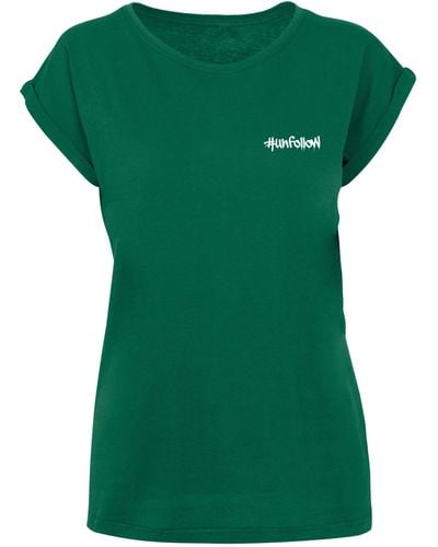 Merchcode T-Shirt Ladies Unfollow Extended (1-tlg) | Lyst X Grau Shoulder in DE Tee