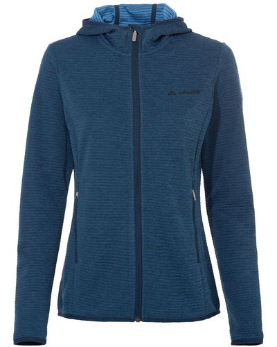 Vaude Outdoorjacke SE Women's Strona Hoody Jacket II (1-St) Klimaneutral kompensiert - Blau