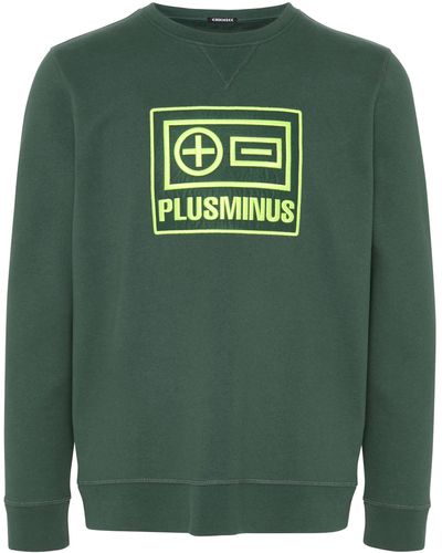 Chiemsee Sweatshirt im trendigen PlusMinus-Design 1 - Grün