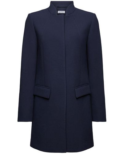 Esprit Outdoorjacke Coats woven - Blau