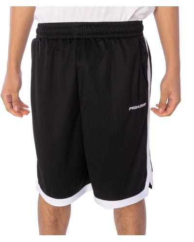 PEGADOR Shorts Logo Basketball Short ( Stück, 1-tlg) - Schwarz