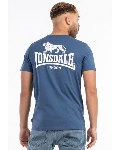 Lonsdale London T-Shirt WHITENESS - Blau