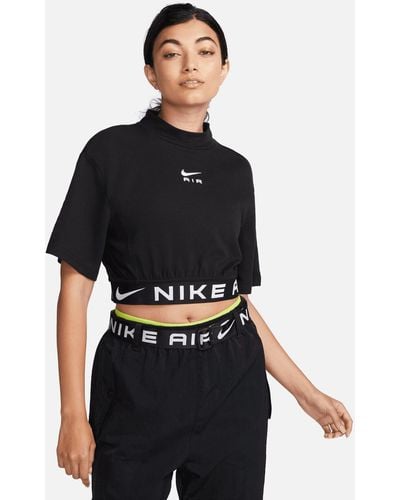 Nike T-Shirt W NSW AIR SS CROP TOP - Schwarz