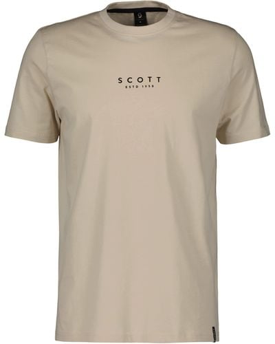 Scott Kurzarmshirt M Typo S/sl Tee Kurzarm-Shirt - Natur