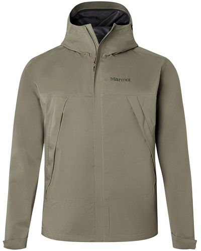 Marmot Outdoorjacke PreCip® Eco Pro Jacket mit Unterarmreißverschlüssen - Grün