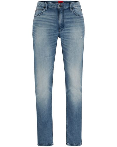 HUGO 5-Pocket-Jeans 734 (1-tlg) - Blau