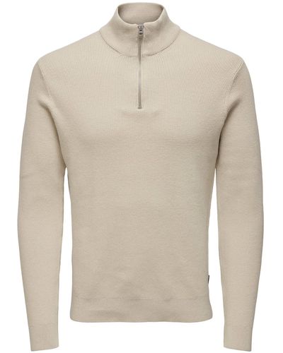 Only & Sons Strickpullover - Natur