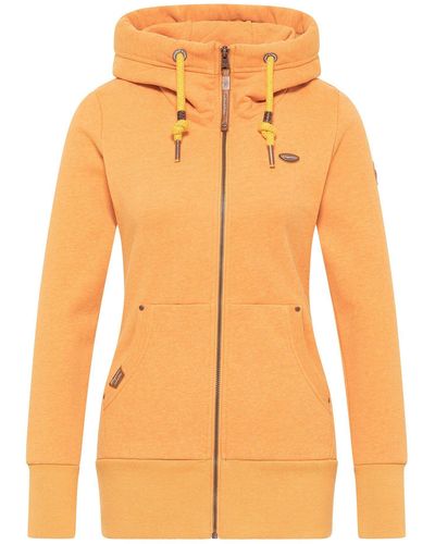 Ragwear Sweatshirt NESKA ZIP Nachhaltige & Vegane Mode - Orange