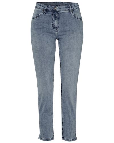 Relaxed by TONI 5-Pocket-Jeans Perfect Shape 7/8 - Blau