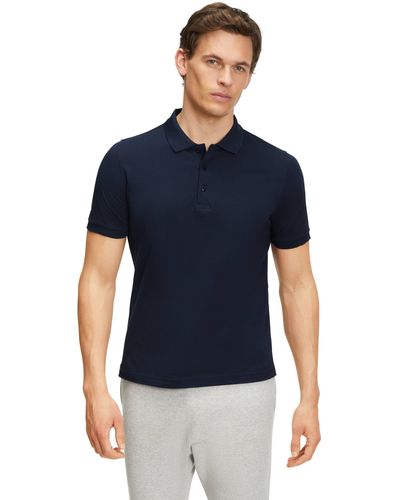 FALKE Poloshirt aus hochwertiger Pima-Baumwolle - Blau