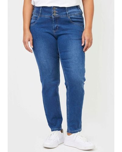 ADIA High-waist- Jeans "Rome - Blau