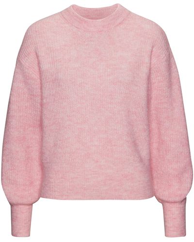 Lascana Strickpullover in Melange-Optik, lockerer pullover - Pink