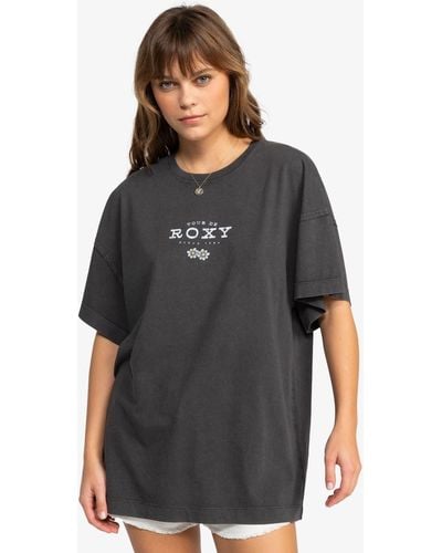Roxy Oversize T-Shirt Sweeter Sun A - Grau
