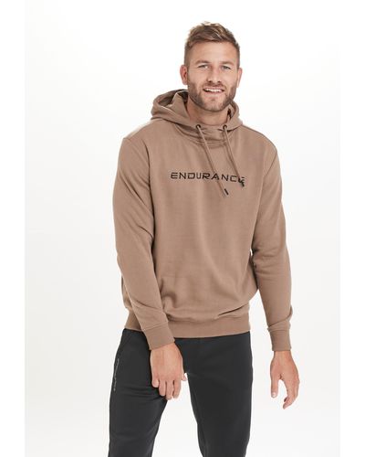Endurance Kapuzensweatshirt LIONK in schnell trockender Qualität - Grau
