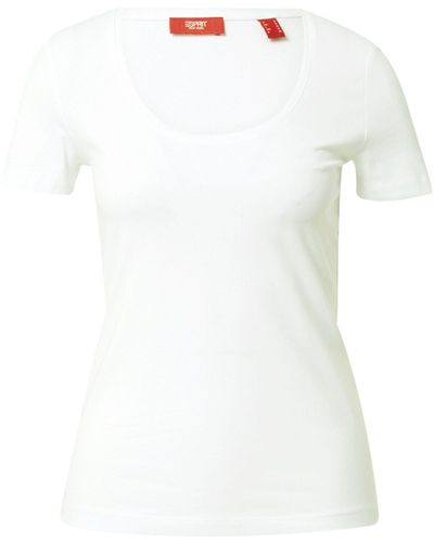Esprit T-Shirt (1-tlg) Plain/ohne Details - Weiß