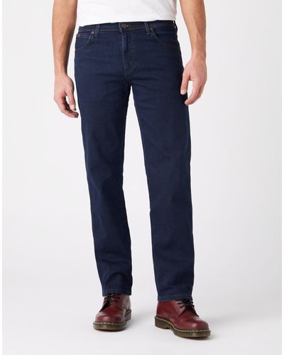 Wrangler Regular-fit-Jeans Hose Texas , G 31, L 32, F blue/black - Blau