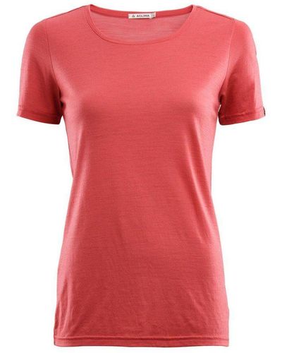Aclima Outdoorbluse Lightwool T-Shirt Women - Pink