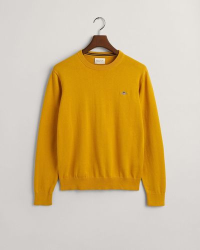 GANT Sweatshirt CLASSIC COTTON C-NECK - Gelb