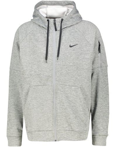 Nike Sweatjacke Trainingsjacke THERMA-FIT (1-tlg) - Grau