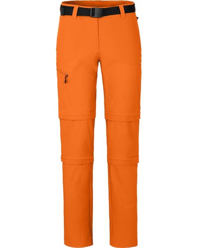 Bergson Zip--Hose NARRABEEN Doppel Zipp-Off Wanderhose - Orange