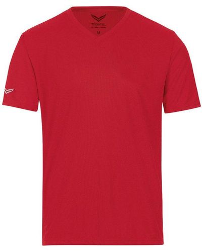 Trigema T- V-Shirt COOLMAX® (1-tlg) - Rot