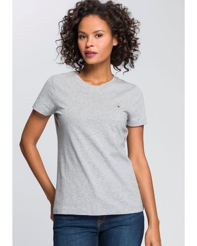 Tommy Hilfiger T-Shirt »HERITAGE CREW NECK TEE« - Grau