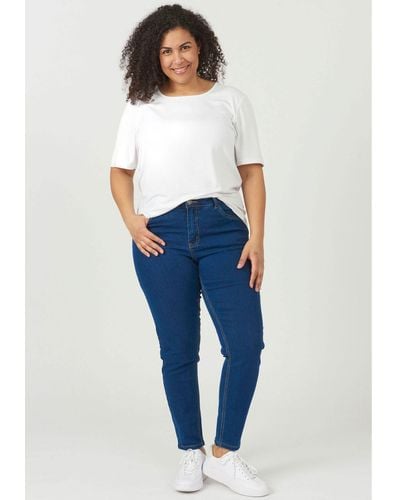 ADIA Regular-fit- 7/8 Jeans "Milan" in angesagter Länge - Blau