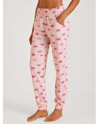 CALIDA Pyjamahose Favourites (1-tlg) - Pink