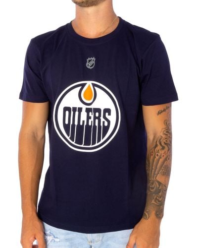 Fanatics NHL Edmonton Oilers Draisaitl 29 T-Shirt navy (1-tlg) - Blau