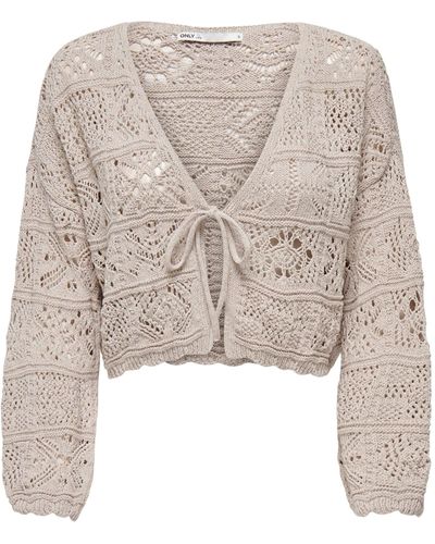 ONLY Strickpullover - Natur
